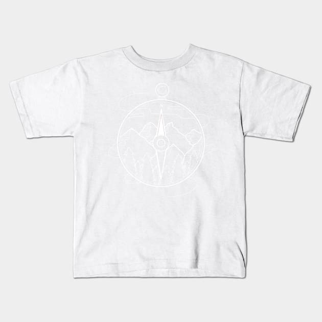 Compass P R t shirt Kids T-Shirt by LindenDesigns